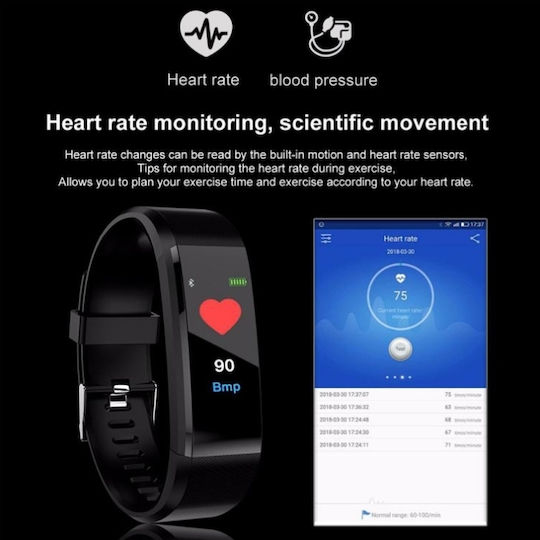 Smart Bracelet ID 115 Plus Blue