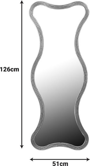 Inart Boulen Ολόσωμος Ασύμμετρος Χρυσός 126x51cm Inart Boulen Ολόσωμος Ασύμμετρος Χρυσός 126x51cm