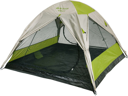 Bigfour Versa Camping Tent Igloo Silver For 3 People 205x205x135cm