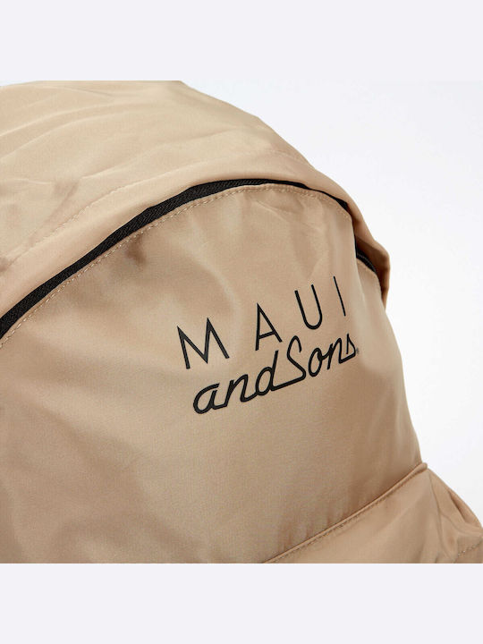 Maui & Sons School Bag Backpack Beige 14Liters