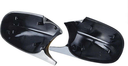 Spiegelabdeckungen Clips Schwarz Klavierlack Batman Stil Für Bmw E90 E91 E92 E93 Facelift