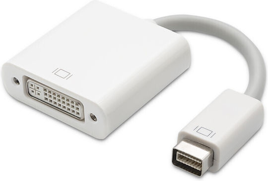Qoltec Convertor mini DVI masculin în DVI-I feminin Alb 1buc 50517