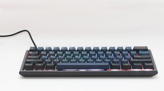 Ducky One 3 Pro Mini Nazca Line Gaming Μηχανικό Πληκτρολόγιο 60% με Cherry MX2A Brown διακόπτες και RGB φωτισμό (Αγγλικό US) Black/Blue