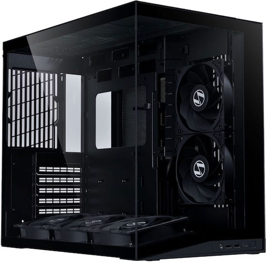 Lian Li O11 Dynamic Mini V2 Flow Gaming Midi Tower Κουτί Υπολογιστή με Πλαϊνό Παράθυρο Μαύρο