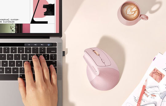 Ugreen M571 Wireless Ergonomic Bluetooth Mouse Pink