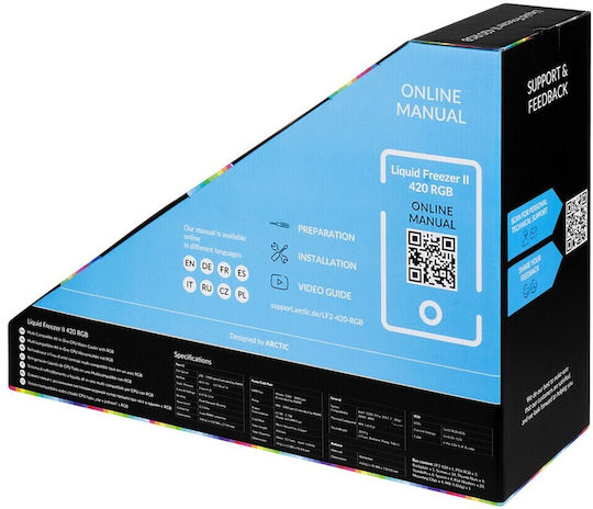 Arctic Liquid Freezer II 420 RGB Υδρόψυξη AIO CPU με 3 Ανεμιστήρες 120mm