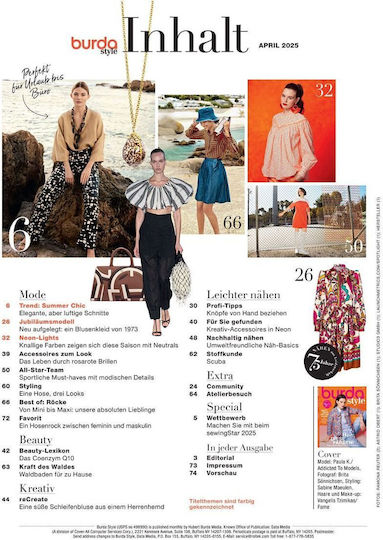Burda Style Magazine 04/2025, April 2025