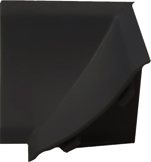 Inner Corner Joint Cover Black Gr-corint201black 4x2.5x4cm