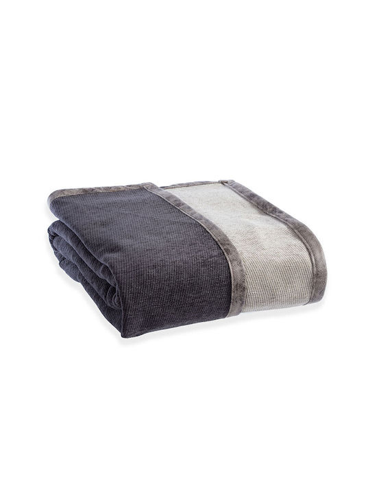 Nef-Nef Homeware New Tanger Three-Seater Sofa Throw 2 Sides 180x300cm Brown Ecru