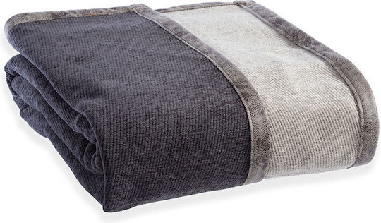 Nef-Nef Homeware New Tanger Three-Seater Sofa Throw 2 Sides 180x300cm Brown Ecru