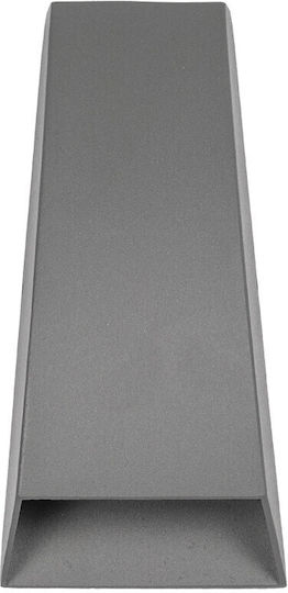 kelvo Flux Wall-Mounted Outdoor Spot Light LED IP65 6W with Warm White Light 5x8.5x17εκ.