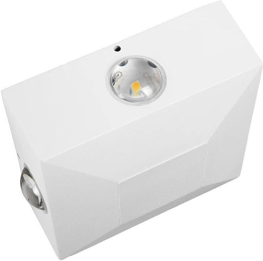 kelvo Kelvo Arkos Wall-Mounted Outdoor Spot Light LED IP65 8W with Warm White Light 14x5.5x14εκ.