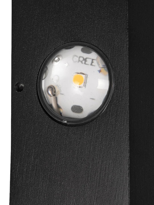 kelvo Arkos Стенно Външно Спот Осветление LED IP65 8W с Топло бяло Светлина 14x5.5x14εκ.