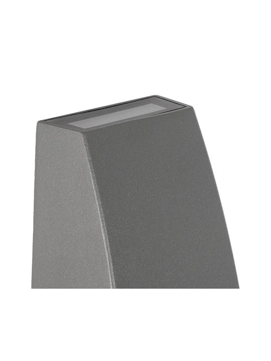 kelvo Flux Wall-Mounted Outdoor Spot Light LED IP65 6W with Warm White Light 5x8.5x17εκ.