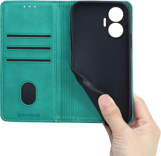 Vintage Wallet Case Magnet Wallet Sonique Xiaomi Poco F7 5G Dark Green