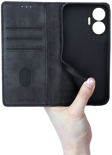 Vintage Magnet Wallet Sonique Xiaomi Poco F7 5G Black Mobile Phone Case