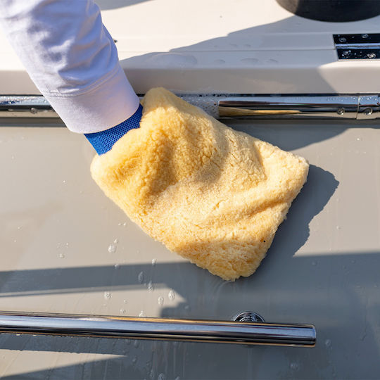 Deckmate Boat Washing Glove with Soft Bristles