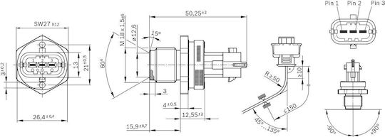 Bosch Kraftstoffdruck-Sensor Autokühler