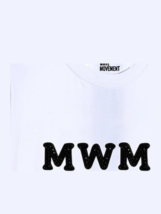 Mod Wave Movement T-shirt Black, White