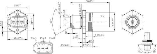 Bosch Αισθητήρας Πίεσης Καυσίμων Αυτοκινήτου