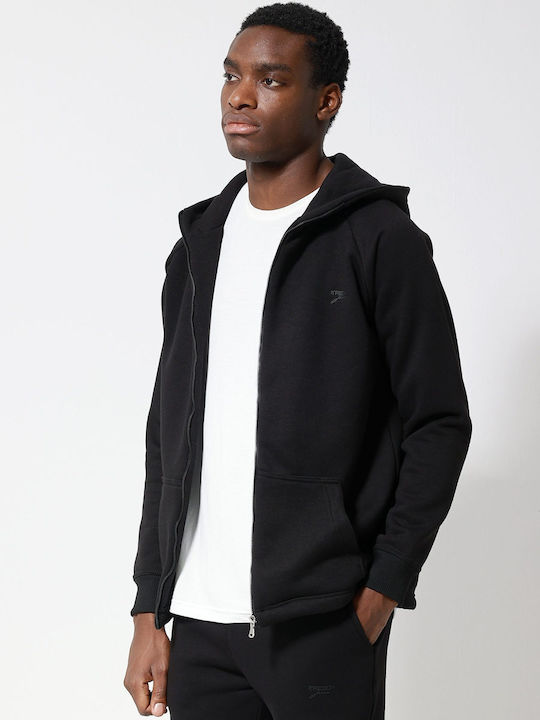 Hooded Cardigan Black