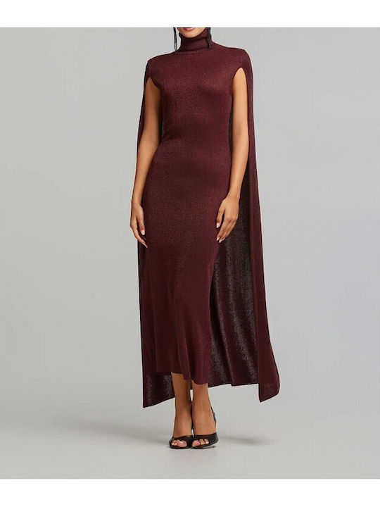 Maxi Abendkleid Kirschefarben