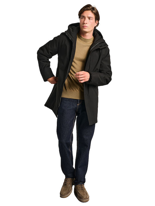 Geacă Parka de Iarnă Neagră 66-302.054.N0090