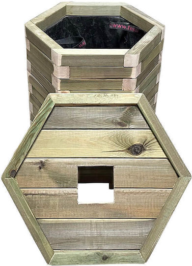Tesias Group Wooden Waste Bin 170lt