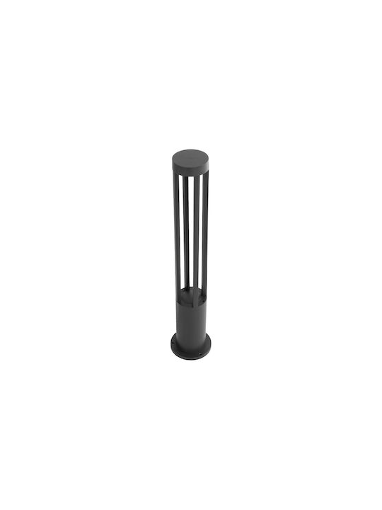 kelvo Gremo Outdoor Small Post LED Floor Lamp 7W With Warm White Light IP65 Black