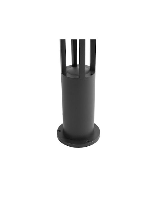 kelvo Gremo Outdoor Small Post LED Floor Lamp 7W With Warm White Light IP65 Black
