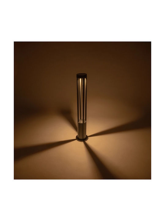 kelvo Gremo Outdoor Small Post LED Floor Lamp 7W With Warm White Light IP65 Black
