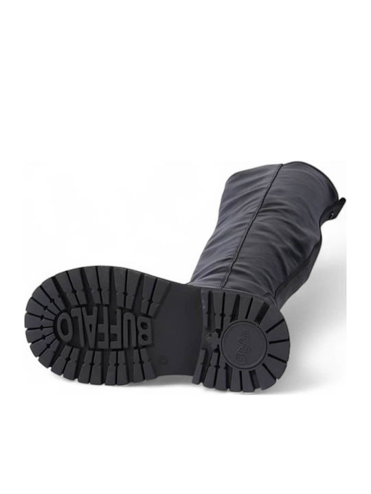 Synthetic Leather Women's Boots Black