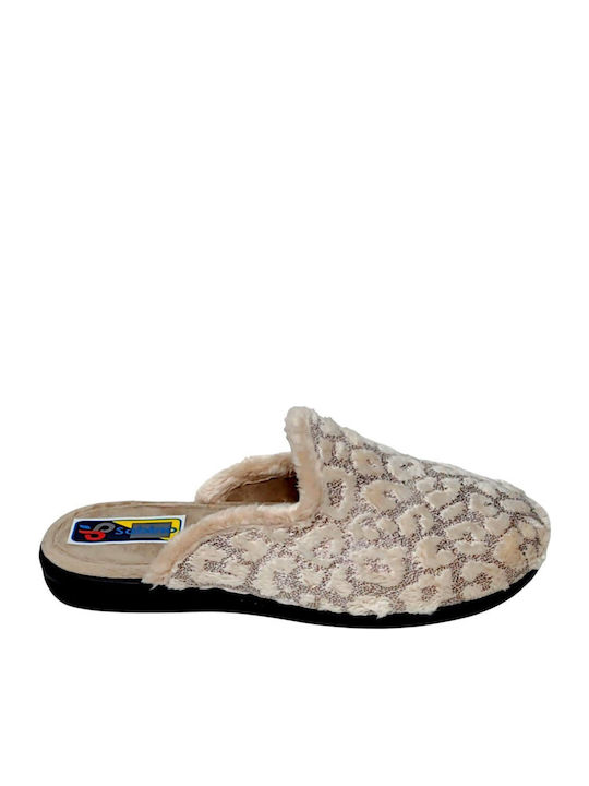 Winter Damen Hausschuhe Beige