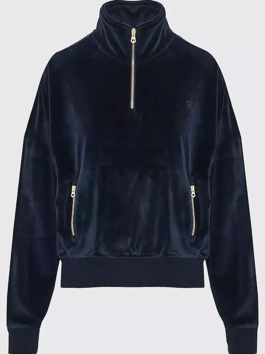 Women's Sweatshirt Velvet Midnight Blue