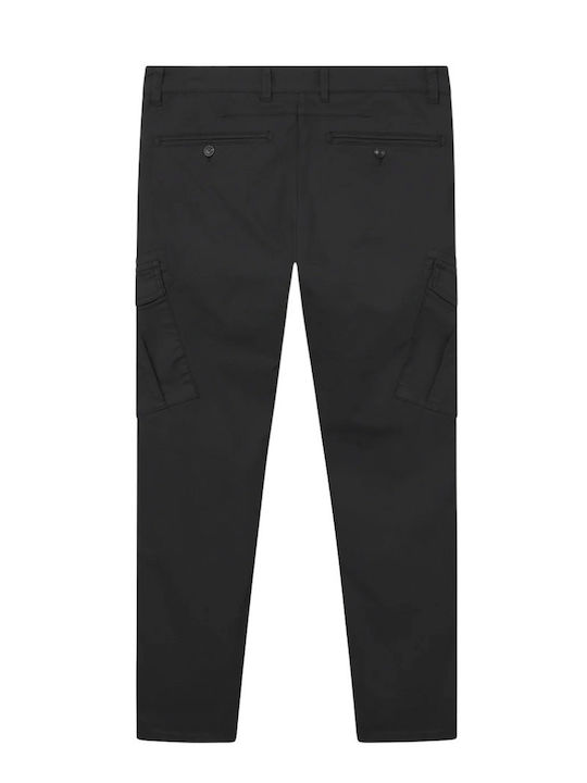 Paul K3280 Παντελόνι Cargo Ελαστικό Black