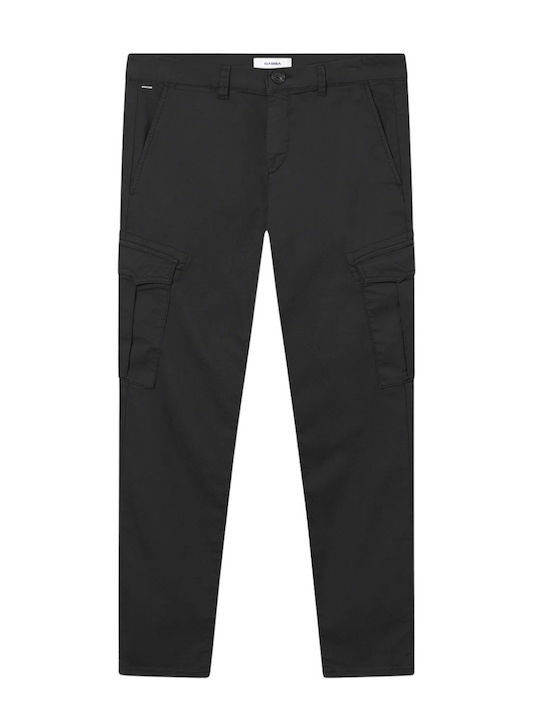 Paul K3280 Παντελόνι Cargo Ελαστικό Black