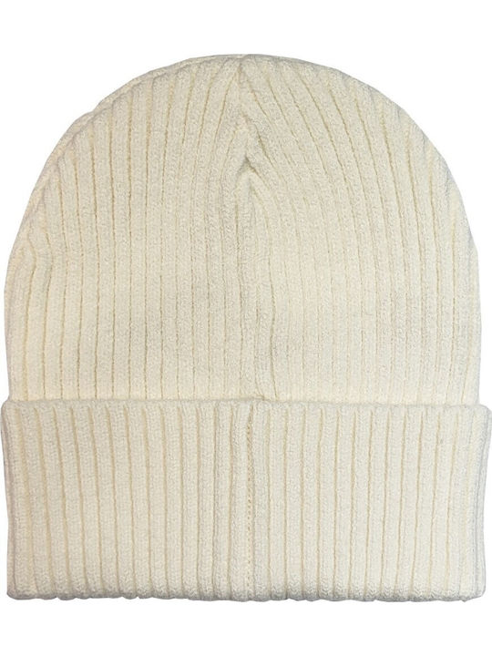F569 Beanie Beanie Knitted in Beige color