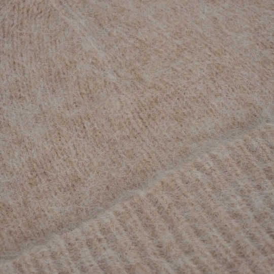 Beanie Beanie Knitted in Beige color