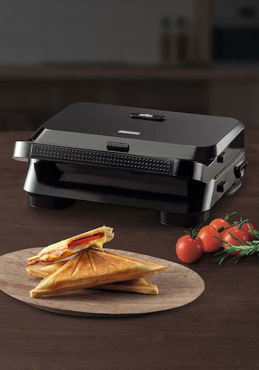Braun Snack Maker 5 Сандвич тостер за 2 Сандвичи 800W Черна