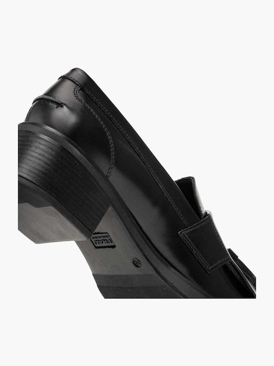 Δερμάτινα Γυναικεία Loafers σε Μαύρο Χρώμα