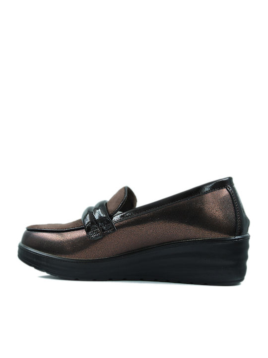 Damen Mokassins in Braun Farbe