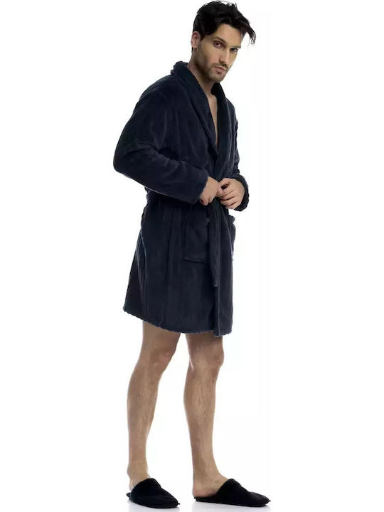 Bonatti Men's Winter Pajama Robe Navy Blue