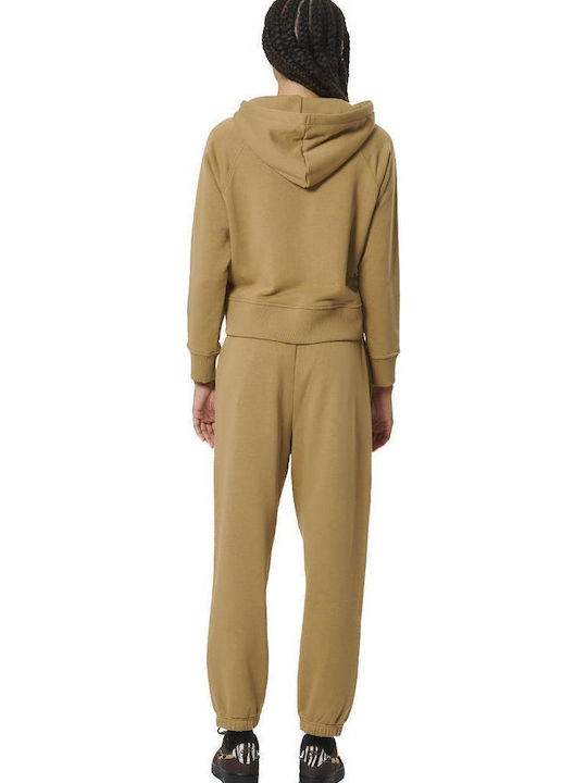 Pantaloni de Trening Larg White, Mocha, Grey