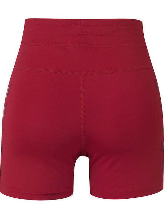 Women's Training Legging Shorts Burgundy