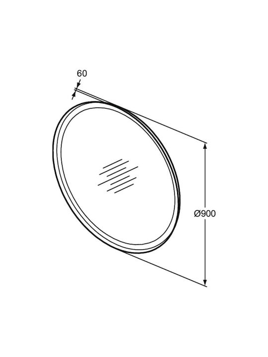 Ideal Standard Καθρέπτης Μπάνιου 90x90cm