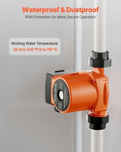 Κυκλοφορητής Vevor Lps25-6s/130 Χυτοσίδηρο 1/8 Hp 220-240v 55 Lpm Αντλία Κυκλοφορίας Ζεστού Νερού Ανακυκλοφορία Σύνδεση Σπείρωμα Ρύθμιση 3 Ταχυτήτων Αθόρυβη Λειτουργία Σύστημα Θέρμανσης Σπιτιού