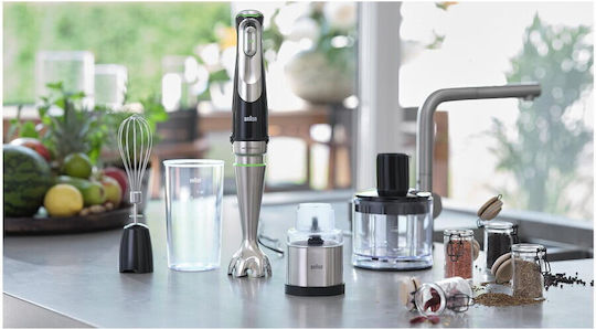 Braun Blender De Mână Cu Tijă Din Plastic 1200W Negru