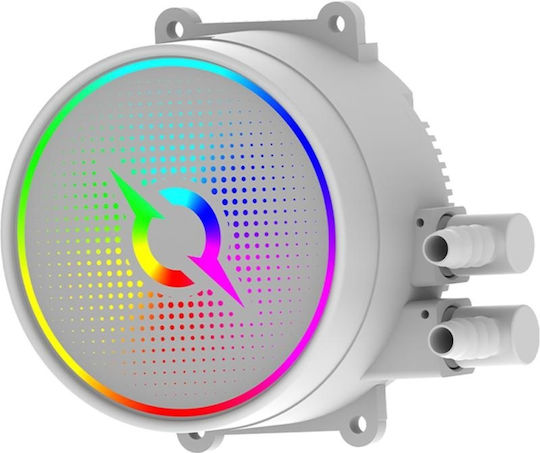 Aqirys Aqirys 120 Wasserkühlsysteme AIO CPU mit 1 Lüfter 120mm und ARGB Beleuchtung Weiß
