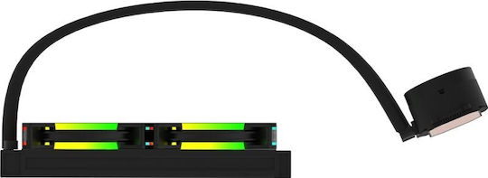 Aqirys 240 AIO Υδρόψυξη AIO CPU με 2 Ανεμιστήρες 120mm και ARGB Φωτισμό