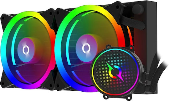 Aqirys 240 AIO Υδρόψυξη AIO CPU με 2 Ανεμιστήρες 120mm και ARGB Φωτισμό